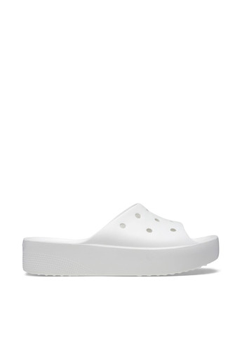 Белые шлепанцы Crocs