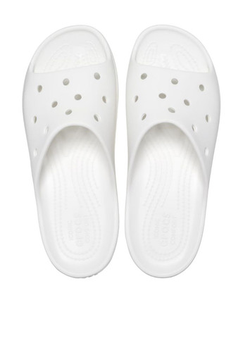 Белые шлепанцы Crocs