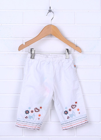 Белые кэжуал летние прямые брюки Motion Wear