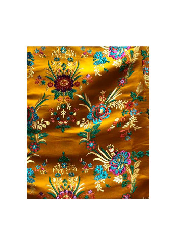 Золотая повседневная цветочной расцветки блестящая мини юбка Glamorous а-силуэта (трапеция)