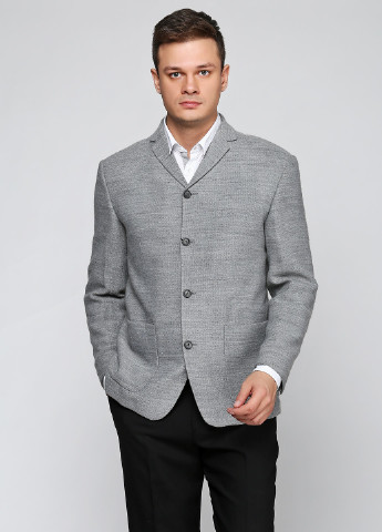 Пиджак Bocodo с длинным рукавом меланж серый деловой