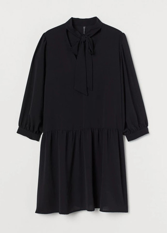 Чорна кежуал сукня H&M однотонна
