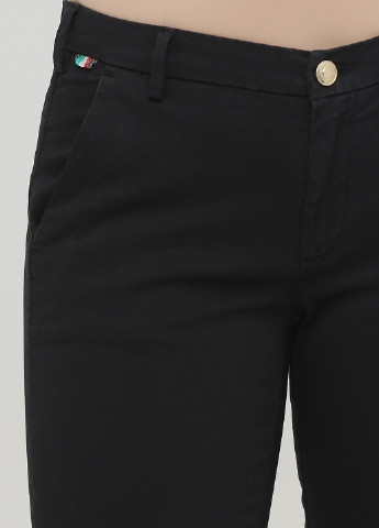 Черные кэжуал демисезонные зауженные, укороченные брюки FRANCESCA E.VERSACE