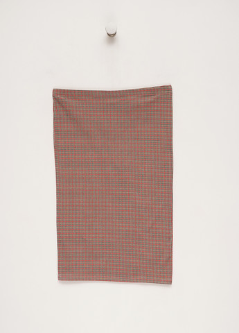Бежевая кэжуал с узором гусиная лапка юбка H&M карандаш