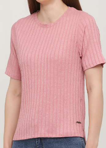 Розовая летняя футболка Bebe Plus