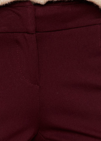 Бордовые кэжуал демисезонные прямые брюки KOTON