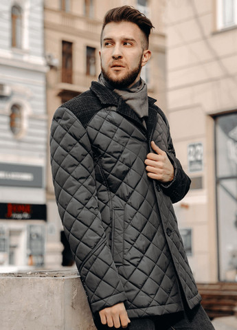 Черная демисезонная куртка куртка-пиджак Sun's House