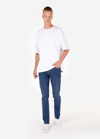 Синие демисезонные зауженные джинсы Colin's