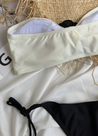 Комбинированный летний раздельный купальник (лиф, трусики) бандо, раздельный NOVA VEGA