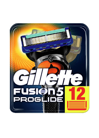 Картриджи для бритья Fusion ProGlide (12 шт.) Gillette (14295490)