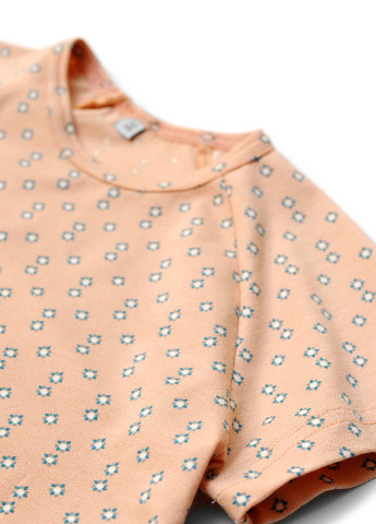 Персиковая летняя футболка с коротким рукавом ArDoMi