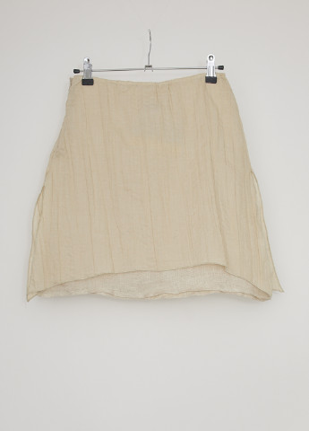 Бежевая кэжуал однотонная юбка Pierre Cardin мини