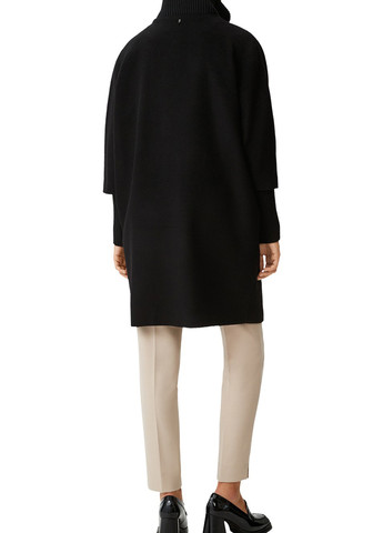 Чорне демісезонне Пальто Comma