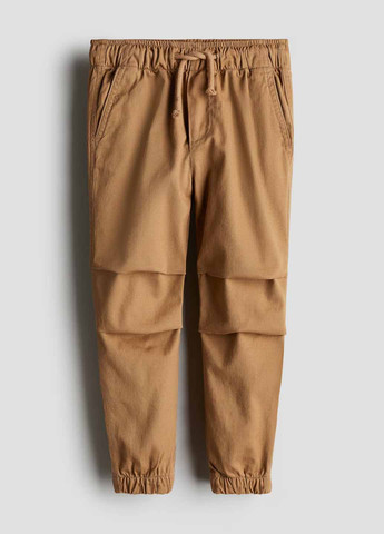 Темно-бежевые кэжуал демисезонные брюки джоггеры H&M