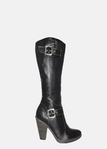 Осенние сапоги rm131 черный Mioli
