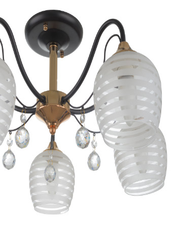Люстра LK-676S/5 E27 BK+FG Brille (193196073)
