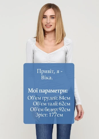 Світло-сіра блуза Weekday