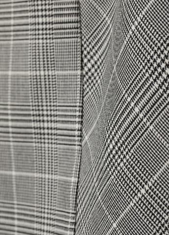 Черно-белая кэжуал с узором гусиная лапка юбка H&M