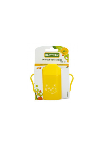 Поильник-непроливайка со спаутом желтый 180 мл Baby Team (252247951)