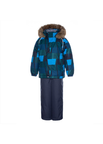 Бирюзовый зимний комплект зимний (куртка + полукомбинезон) winter Huppa