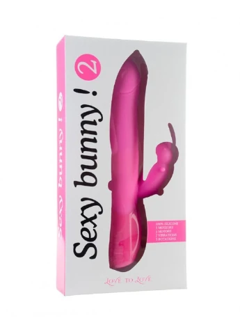 Вібратор-кролик Sexy Bunny 2, з обертанням голівки, 3 вібромотори Love To Love (254543915)