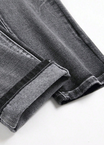 Темно-серые демисезонные джинсы SHEIN