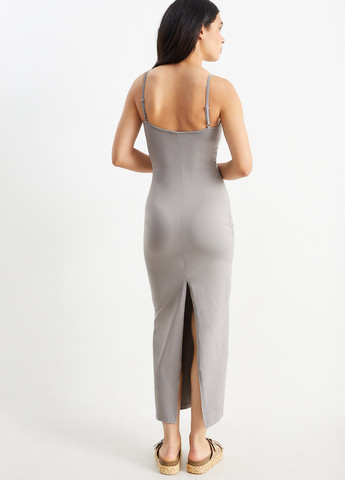 Сіра кежуал сукня сукня-майка C&A однотонна