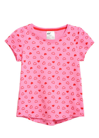 Розовая всесезон пижама (футболка, леггинсы) H&M