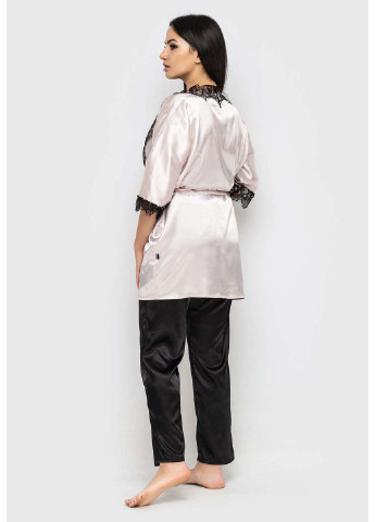 Комбінований демісезонний комплект халат + майка + брюки Ghazel