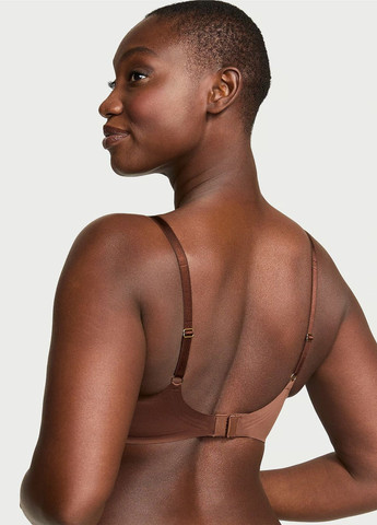 Коричневый бесшовный бюстгальтер Victoria's Secret без косточек полиамид