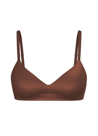 Коричневый бесшовный бюстгальтер Victoria's Secret без косточек полиамид