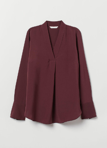 Бордова блуза H&M