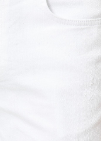 Шорты KOTON бермуды однотонные белые джинсовые хлопок