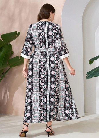 Комбінована кежуал сукня SHEIN з квітковим принтом