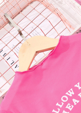 Рожевий літній комплект (топ, штани) SHEIN