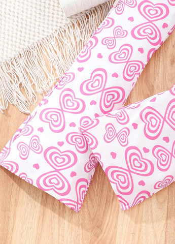 Рожевий літній комплект (топ, штани) SHEIN