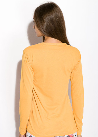 Оранжевая всесезон пижама (лонгслив, брюки) лонгслив + брюки Time of Style