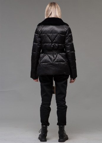 Черный зимний Пуховик ZLLY