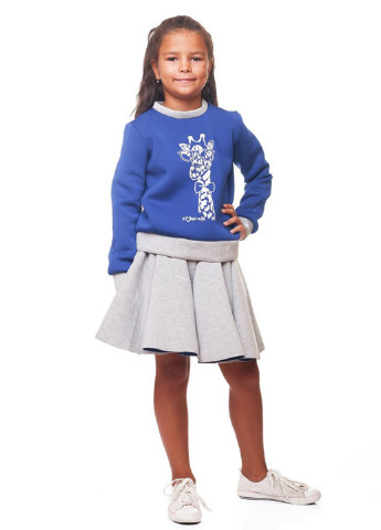 Серая кэжуал однотонная юбка Kids Couture со средней талией