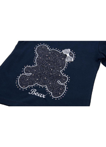 Кофта з мереживним ведмедиком (8548-98G-blue) Breeze (251313006)