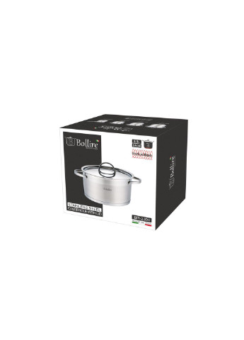 Кастрюля с крышкой BR-2304 5,5 л 24х13,5 см Bollire (253543581)