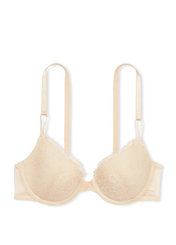 Бежевий демісезонний комплект (бюстгальтер, трусики) Victoria's Secret