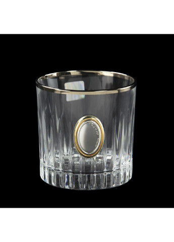 Сет для води і віскі «Гармонія GOLD» графін, 4 стакана з платиной, накладки срібло і золото Boss Crystal (252344585)