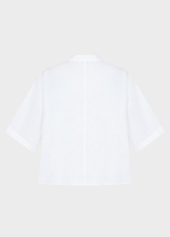 Белая кэжуал рубашка однотонная PRPY