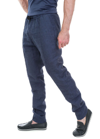 Синие летние брюки Emporio Armani