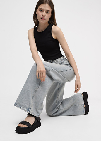 Черные босоножки Braska на липучке