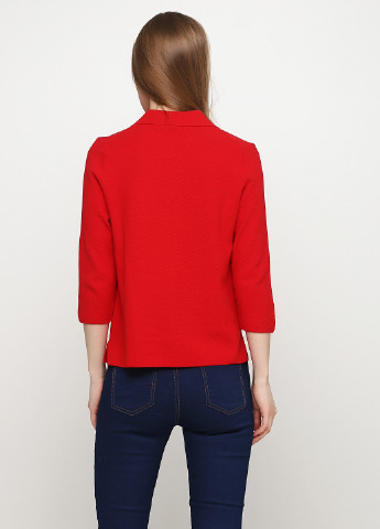 Красная женская футболка-поло United Colors of Benetton однотонная