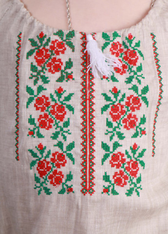 Вышиванка для девочки со льна BeART трояндочка (212880398)