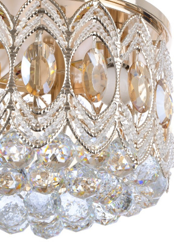 Люстра стельова торт з підсвічуванням велика BCL-614C/3*E14 + 4*3W LED Brille (253887519)