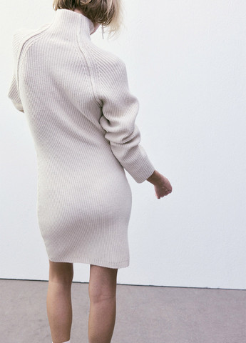 Кремова кежуал сукня сукня светр H&M однотонна